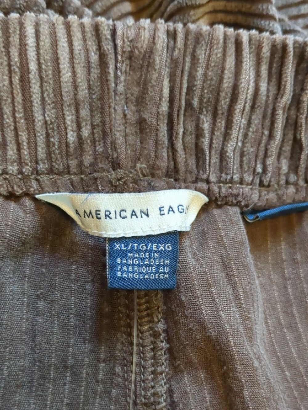 American Eagle Outfitters Wide-Leg Brown Corduroy Pants - Picture 3 of 7